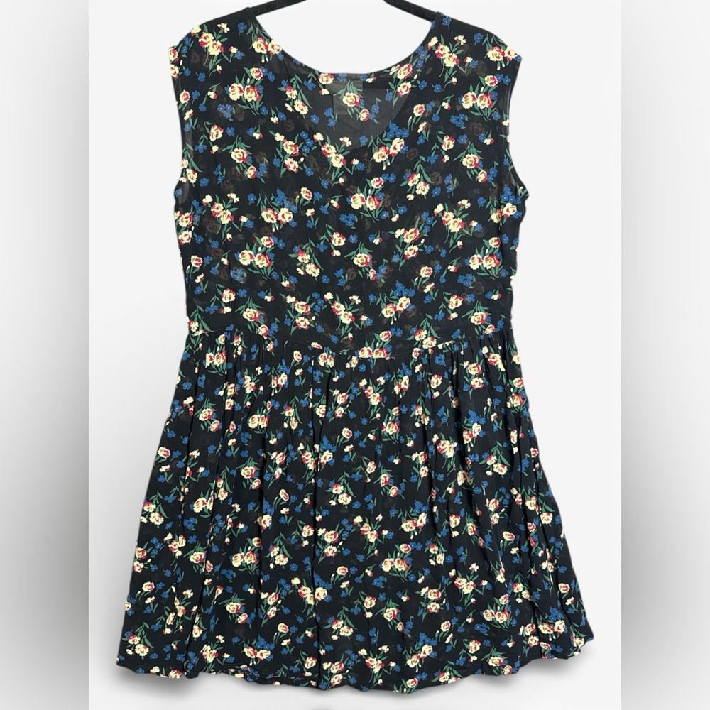 Vintage 90s Banana Republic Floral‎ Midi Dress Cottagecore Coquette Indie Grunge - Picture 2 of 10